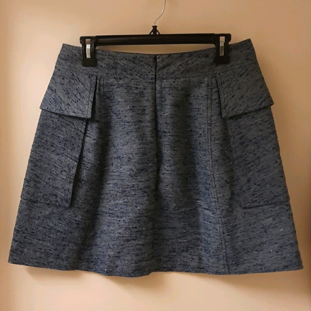 Stella McCartney Vintage Textured Navy Mini Skirt - Picture 6 of 10